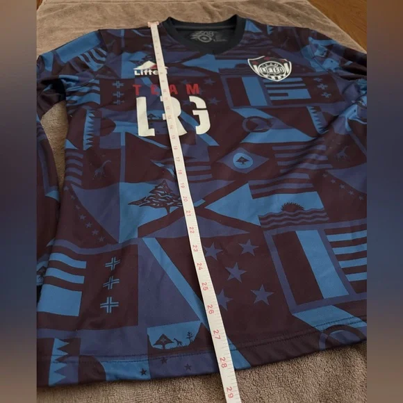 LRG Lifted Research Group Jersey LRG Adult Large Long Sleeve Graphic Team USA 47 - Picture 12 of 12